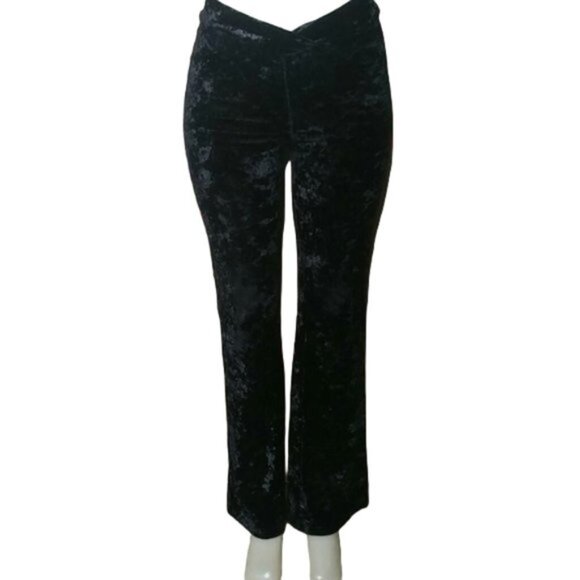 Vintage 90's Y2K JOULE Velour Flare Leggings  Womens Size Medium - Picture 1 of 8